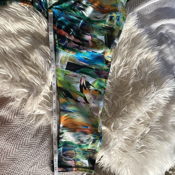 Lucy Leggings Blurred Floral Sz. Large - Picture 6 of 7